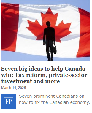 Seven big ideas to help Canada win: Tax reform, private sector investment and more. Read article.