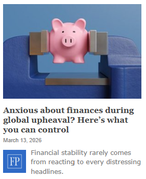 Anxious about finances during global upheaval? Here’s what you can control